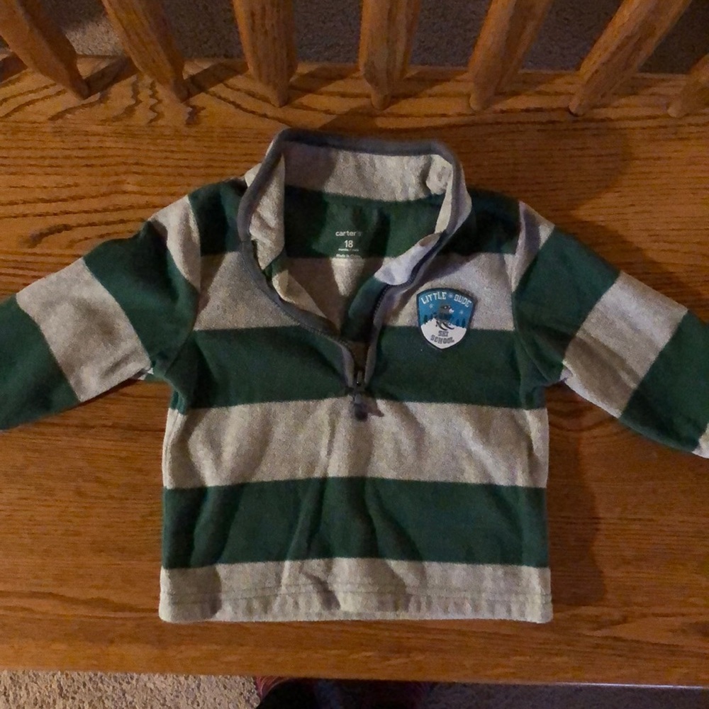 Carter’s boy 18 month fleece half zip